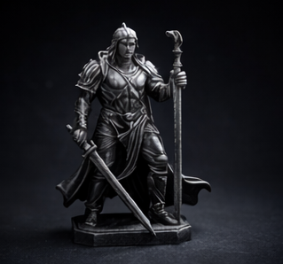 Decorative figurine print sample